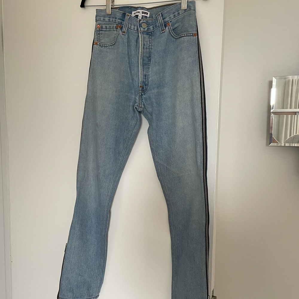 Re/done Levi’s zipper side